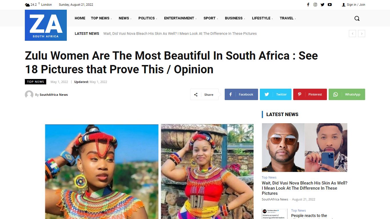 Zulu Women Are The Most Beautiful In South Africa : See 18 Pictures ...